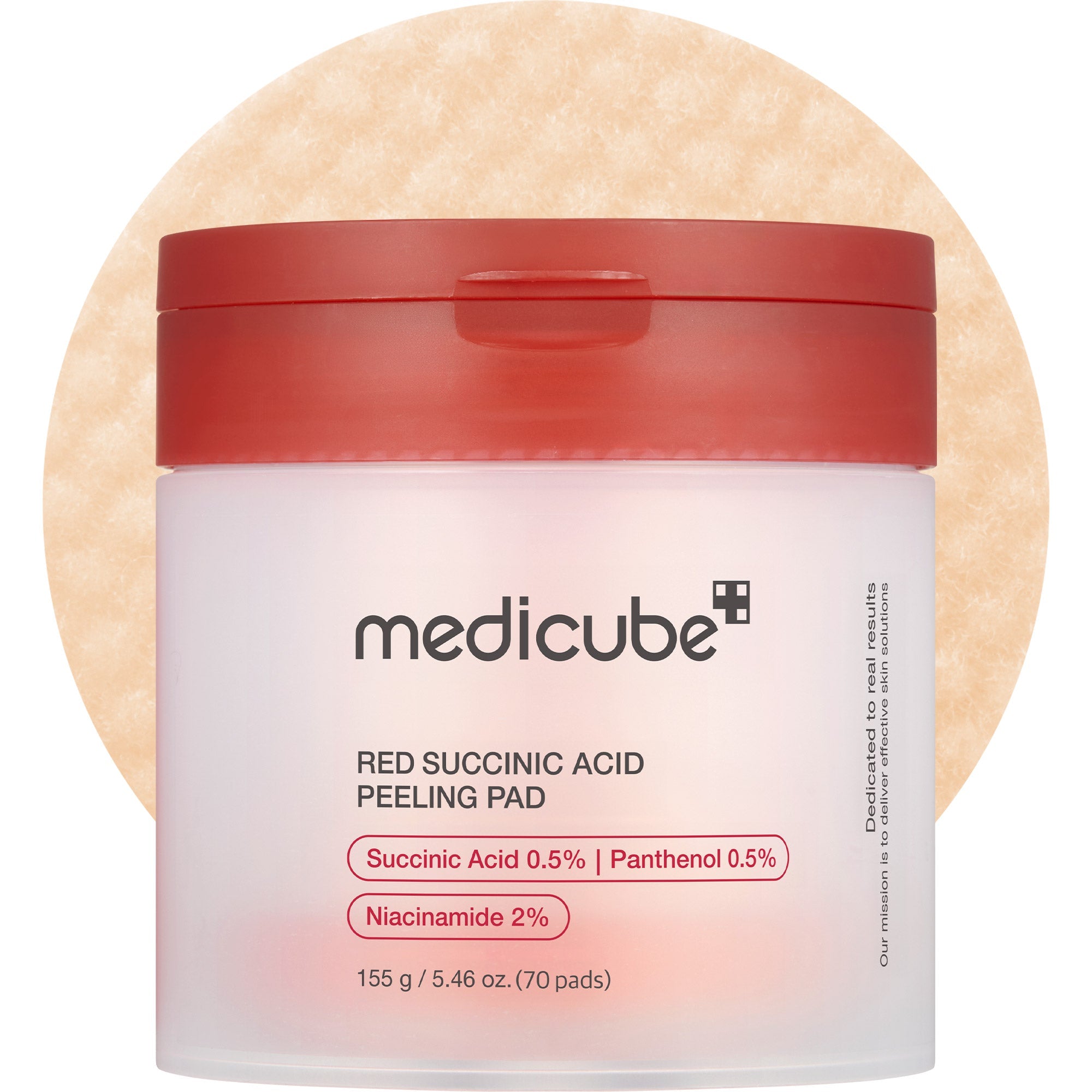 Red Succinic Acid Panthenol Pads - SINGLE